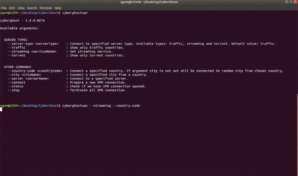 Cyberghost Linux