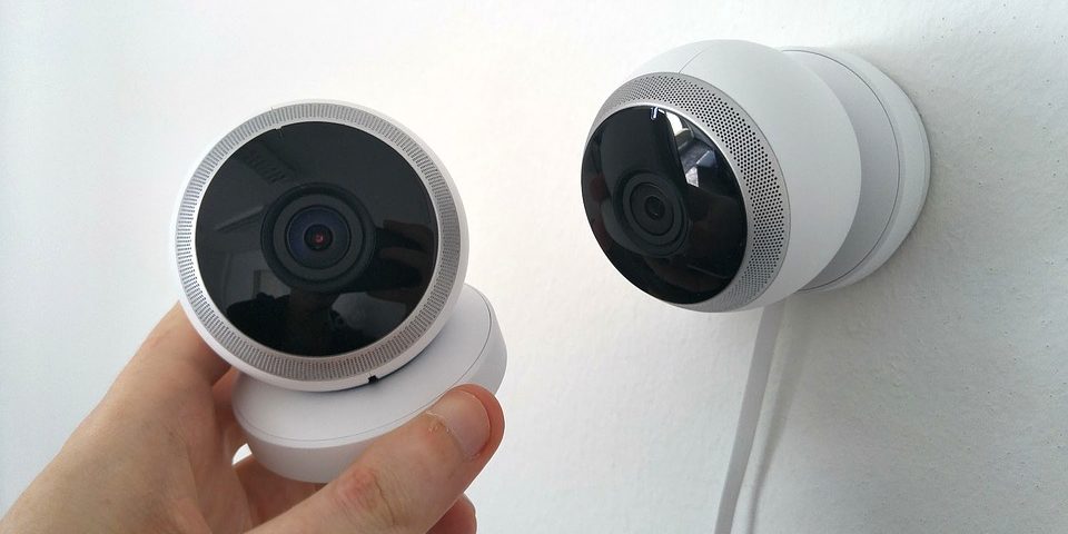 Two IP cameras side by side