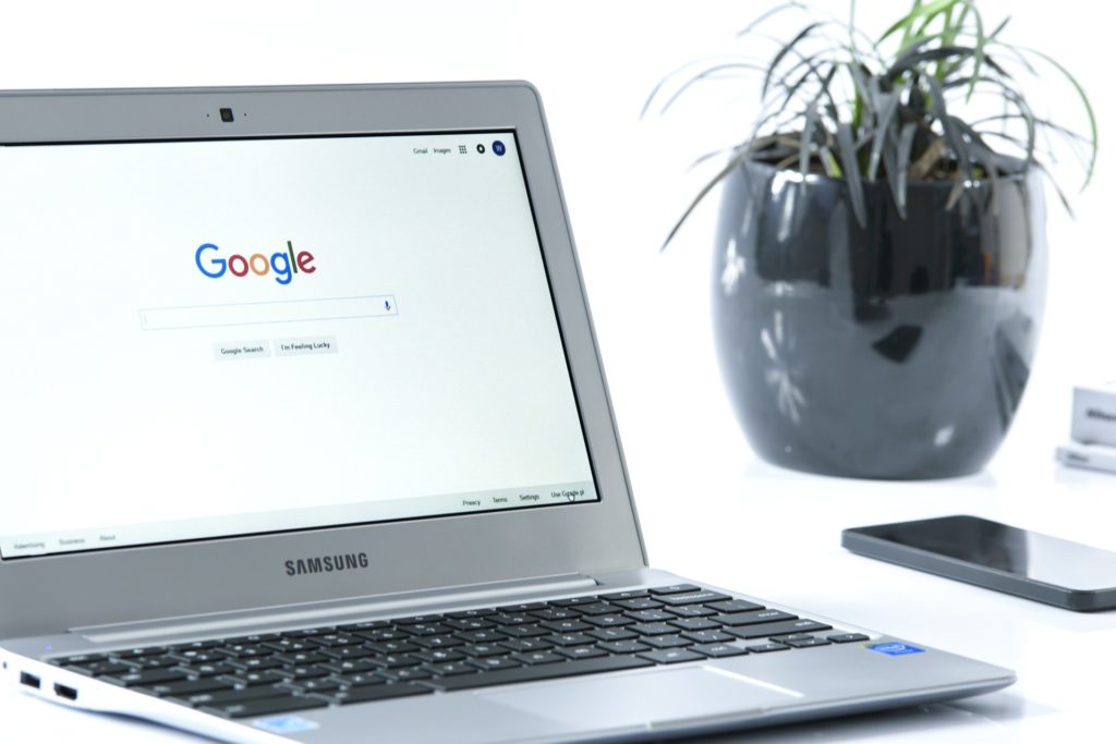 Samsung Chromebook Op Googlepagina