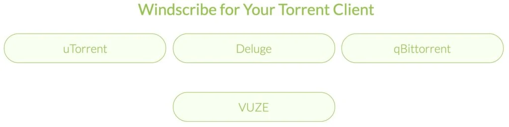 Torrent Clients Windscribe