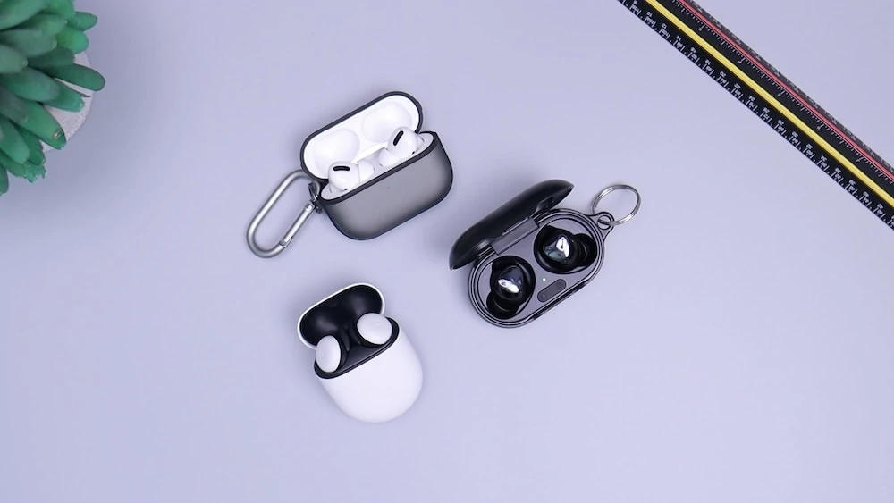 Verschillende Oordopjes In Hun Hoesjes