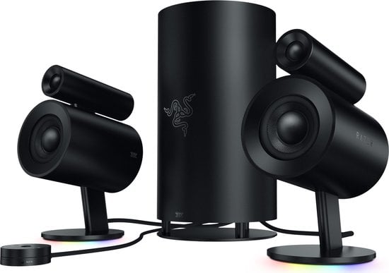 razer nommo pro 2.1 speakerset virtual surround sound zwart