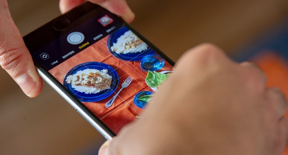 foto maken van eten met iphone