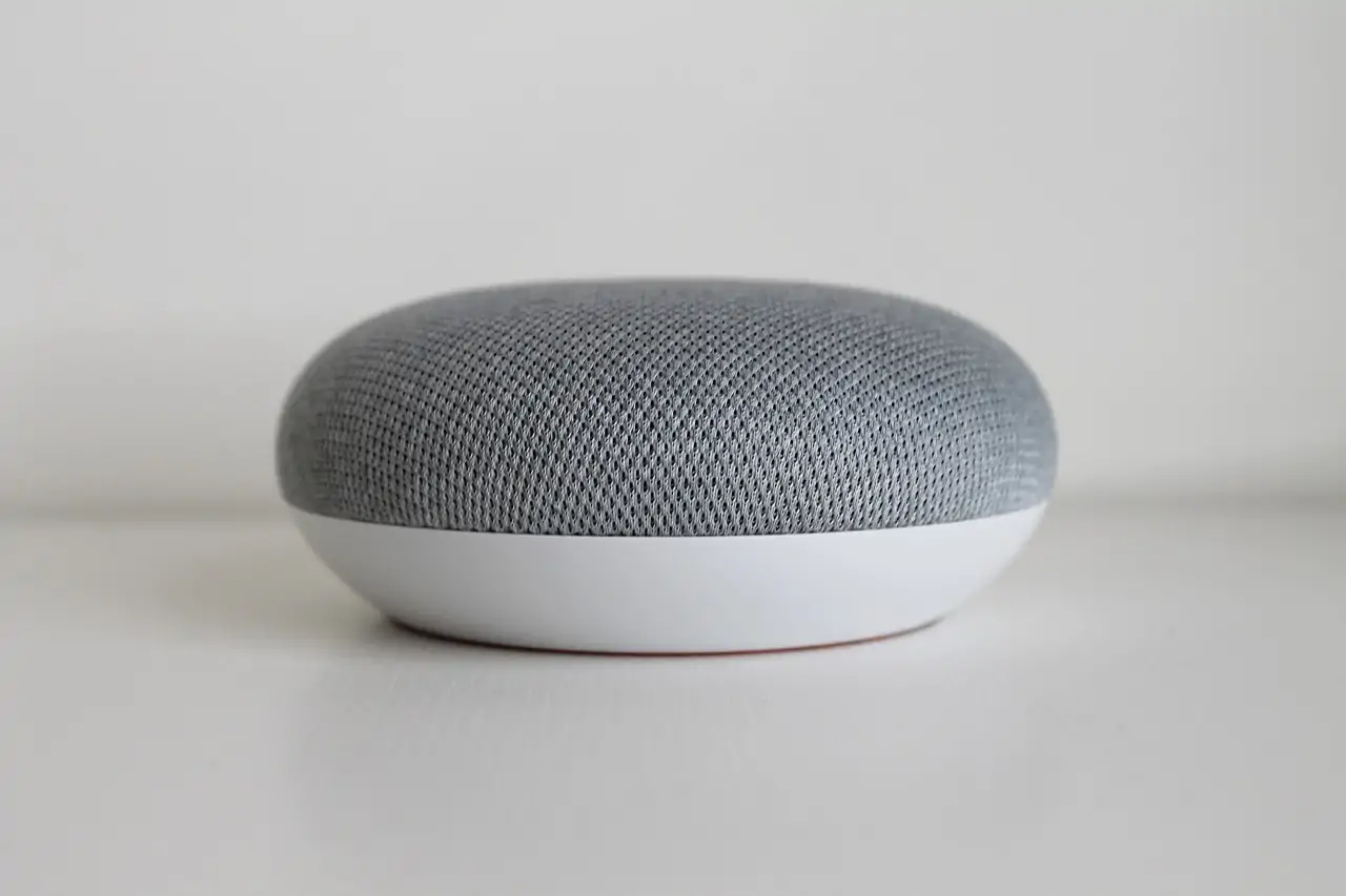 grijze slimme speaker google home