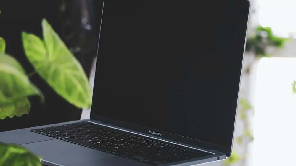 Macbook Pro met een zwart scherm