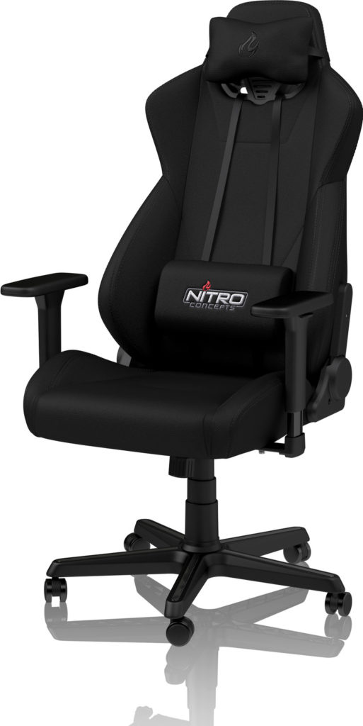 nitro concepts s300 van voren met nek en rugkussen