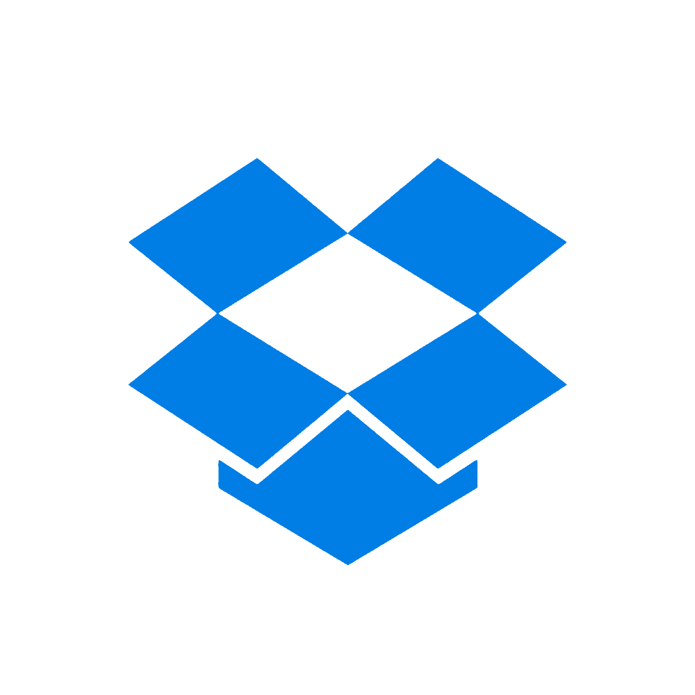 logo van een blauwe doos voor een cloud dienst