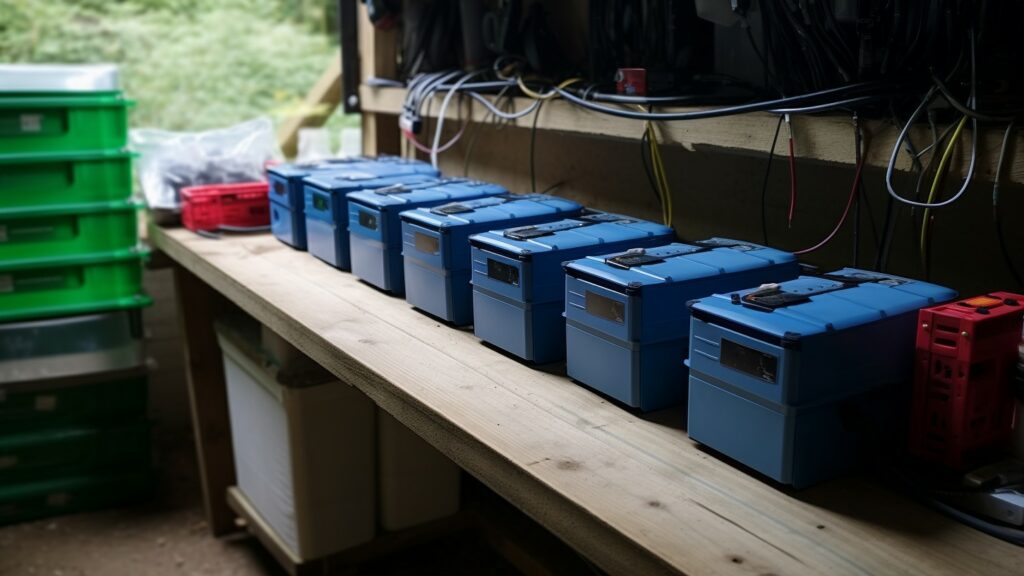 Meerdere batterijen voor off grid omvormers